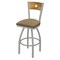 Holland Bar Stool Co 30" Swivel Counter Stool, Nickel Finish, Med Back, Canter Sand Seat 83030ANMedMplB013 - alternate 1